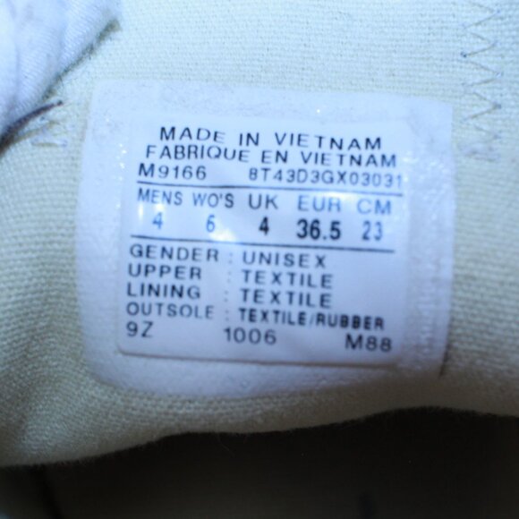 Converse Chuck Taylor All Star Unisex M 4 W 6 Black Low Top Sneakers - M9166 - Picture 7 of 11